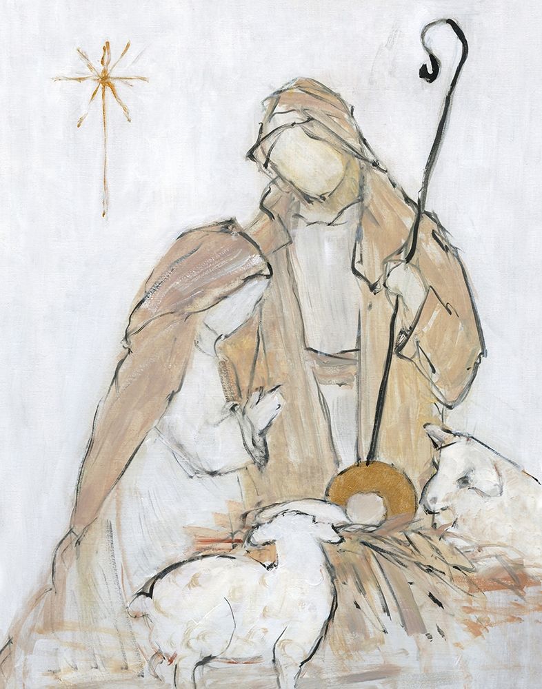 Holy Night Family art print by Sally Swatland for $57.95 CAD