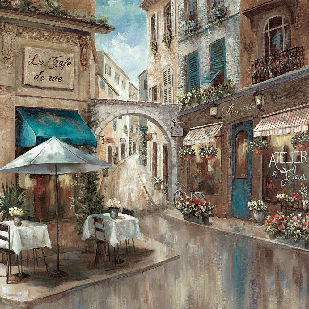 Provence Cafe I art print by Nan for $57.95 CAD