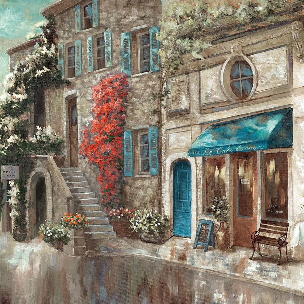 Provence Cafe II art print by Nan for $57.95 CAD