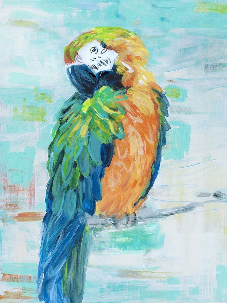Island Parrot II art print by Sally Swatland for $57.95 CAD