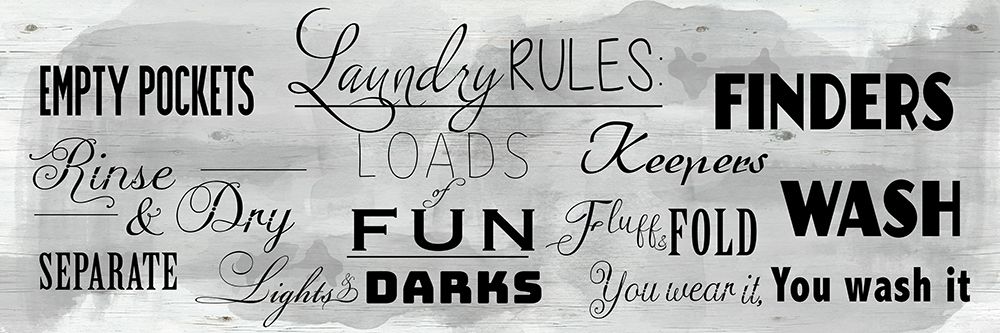 Laundry Rules art print by Daniela Santiago for $57.95 CAD
