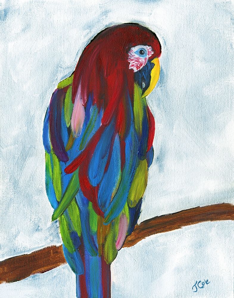 Tropical Parrot art print by Jan Cole for $57.95 CAD