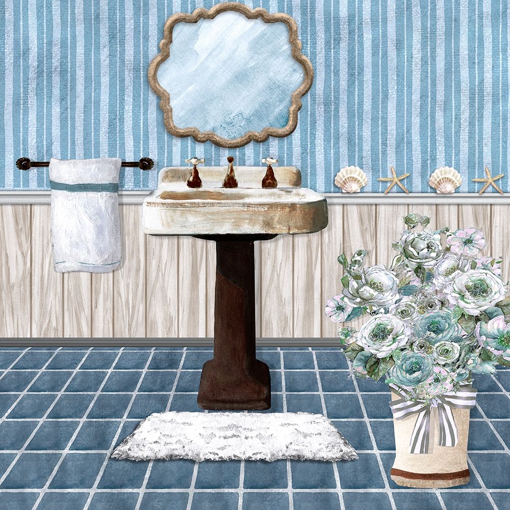 Teal Sink art print by Carol Robinson for $57.95 CAD