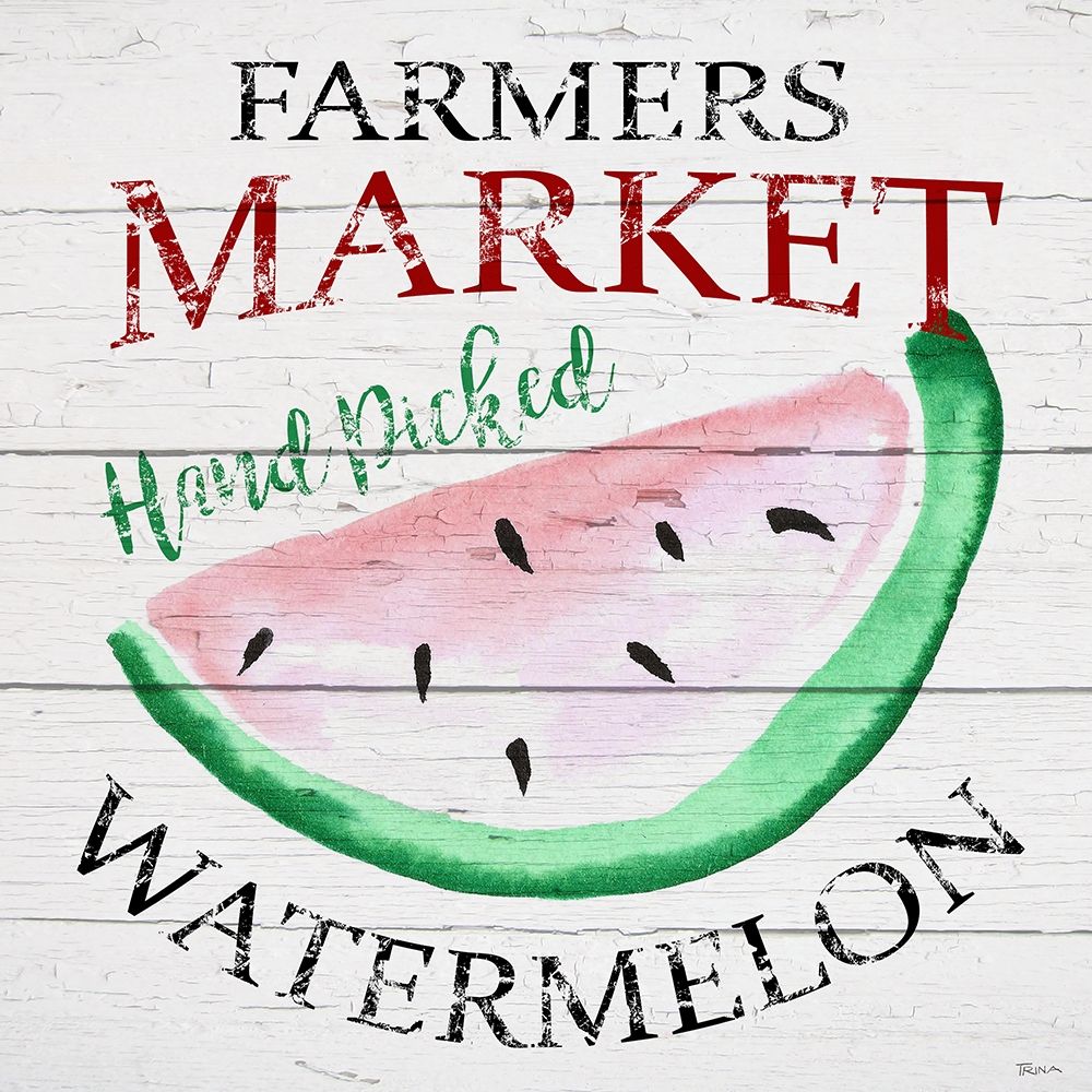 Farmers Market Watermelon art print by Katrina Craven for $57.95 CAD