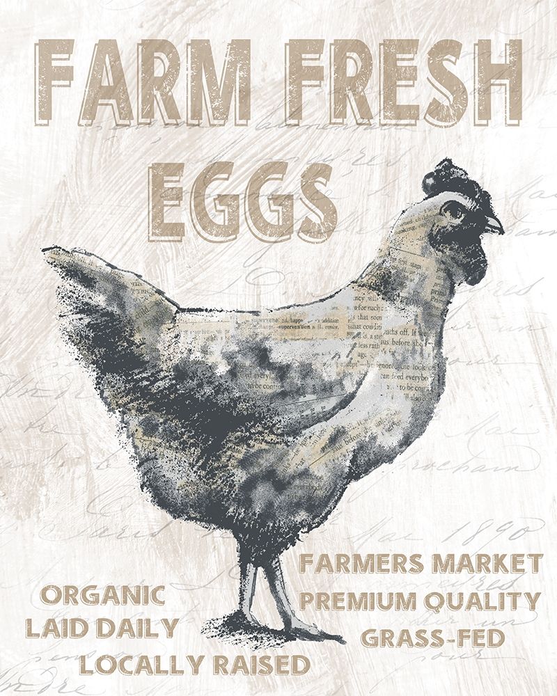 Farm Fresh Chicken art print by Conrad Knutsen for $57.95 CAD
