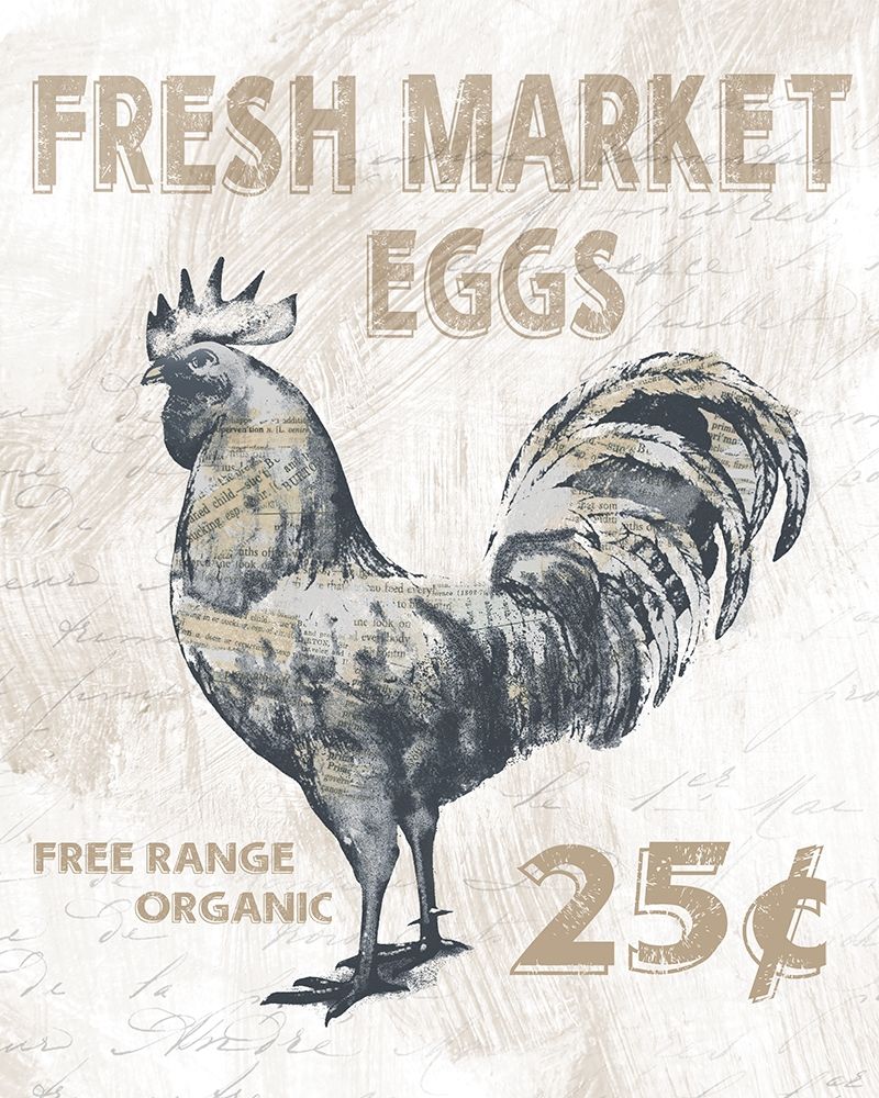 Fresh Market Rooster art print by Conrad Knutsen for $57.95 CAD