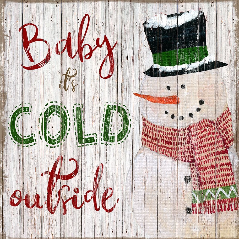 Baby Its Cold Snowman art print by Tava Studios for $57.95 CAD