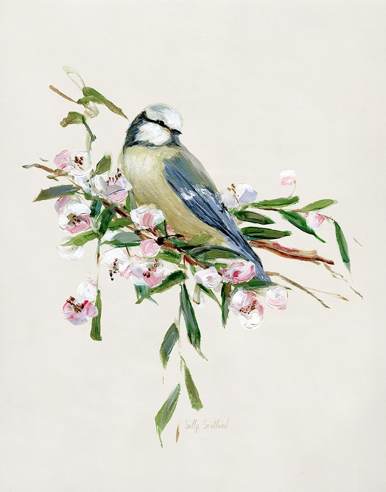 Spring Song Blue Bird I art print by Sally Swatland for $57.95 CAD