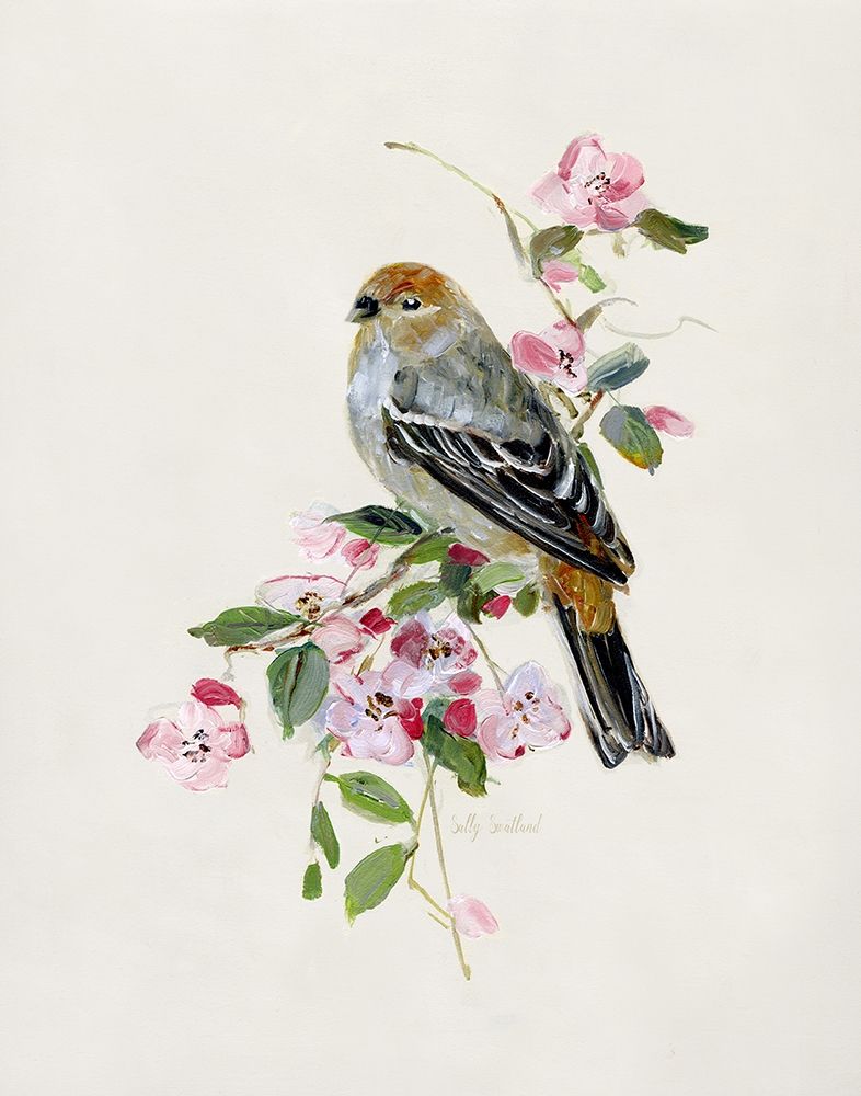 Spring Song Blue Bird II art print by Sally Swatland for $57.95 CAD