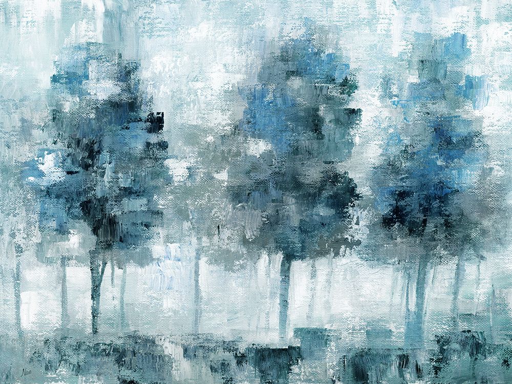 Shady Blue Forest art print by Nan for $57.95 CAD