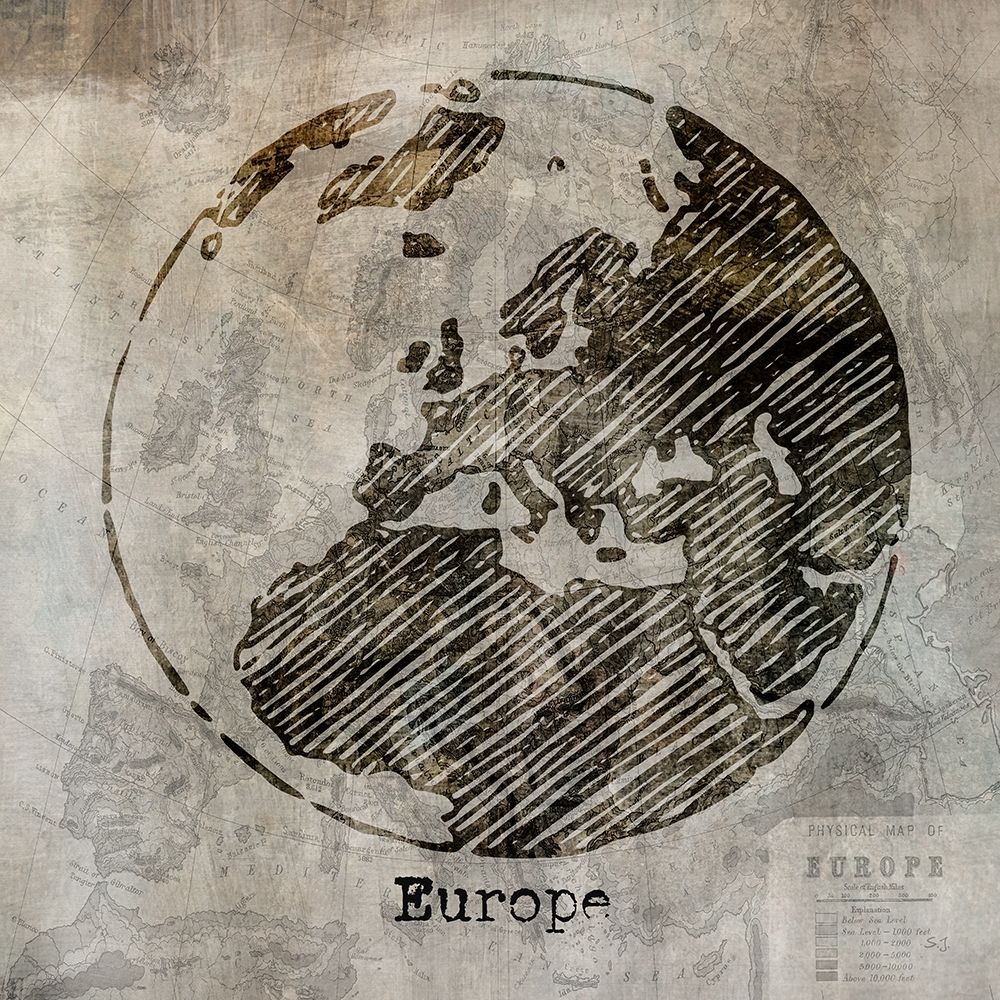 Europe art print by Susan Jill for $57.95 CAD