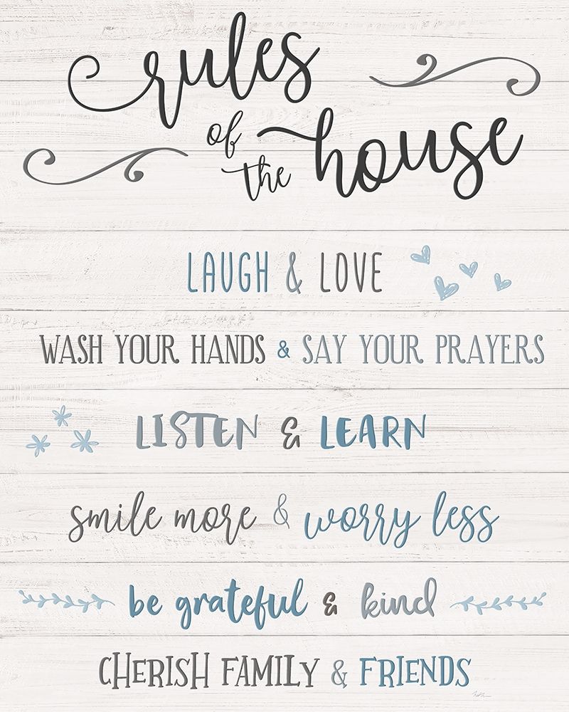Rules of the House art print by Natalie Carpentieri for $57.95 CAD