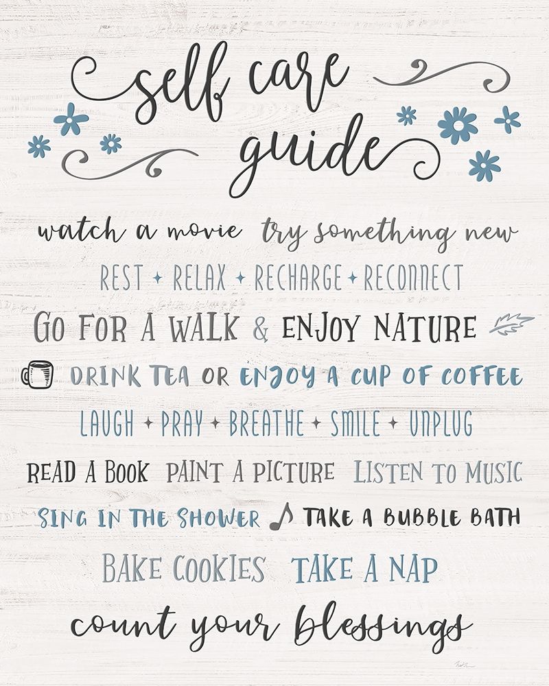 Guide to Self Care art print by Natalie Carpentieri for $57.95 CAD
