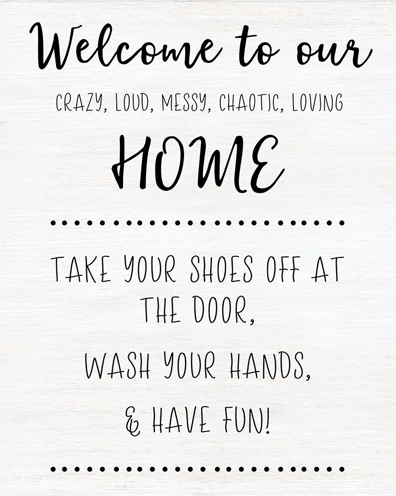 Welcome to Our Home art print by CAD Designs for $57.95 CAD
