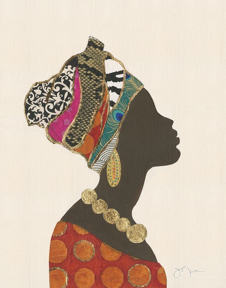 African Silhouette Woman I art print by Tava Studios for $57.95 CAD