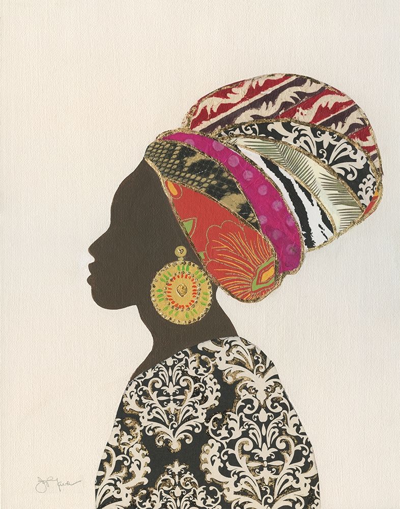 African Silhouette Woman II art print by Tava Studios for $57.95 CAD