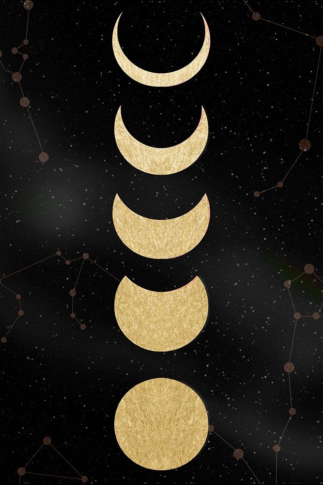 Lunar Constellations art print by Daniela Santiago for $57.95 CAD
