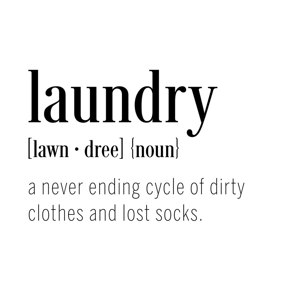 Laundry Definition art print by CAD Designs for $57.95 CAD