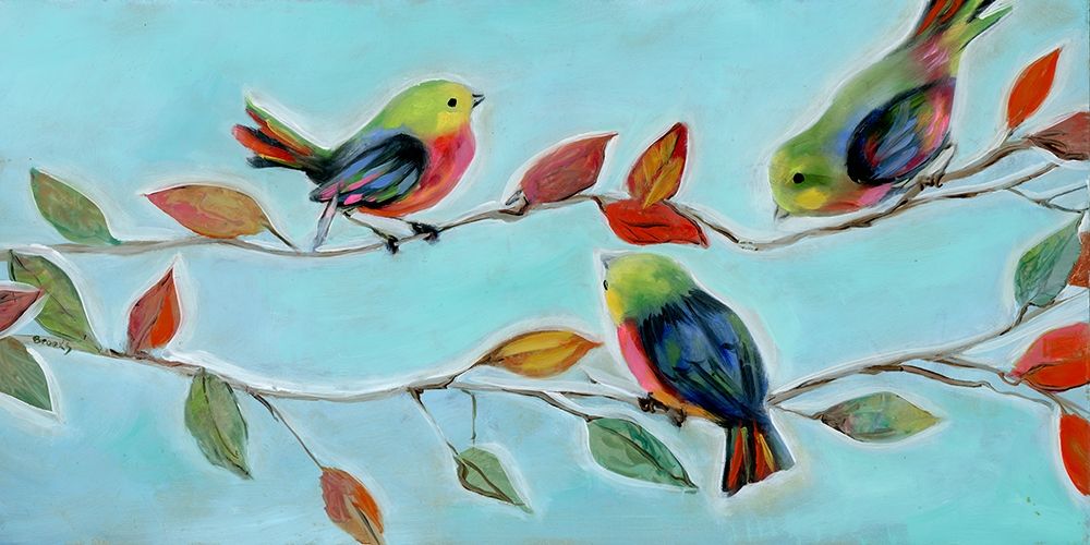 Bitty Birds II art print by Donna Brooks for $57.95 CAD