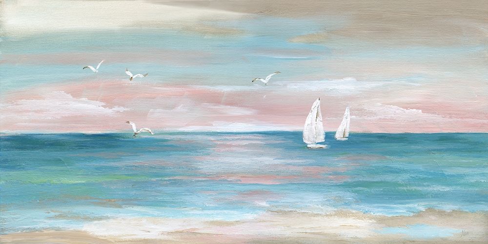 Pastel Sunset art print by Nan for $57.95 CAD