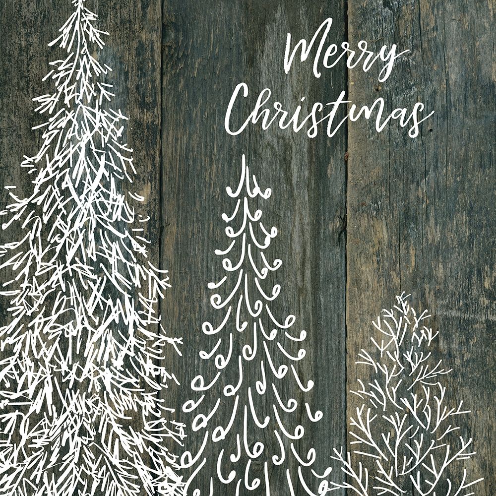 Merry Christmas Trees art print by Carol Robinson for $57.95 CAD