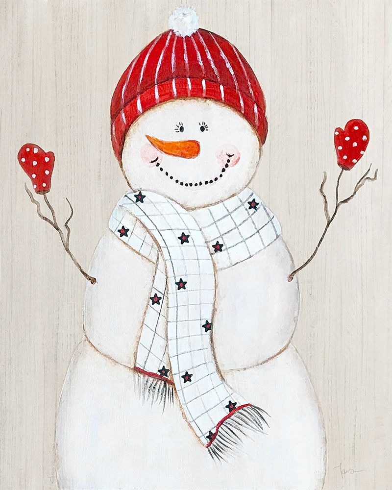 Festive Snowman III art print by Tava Studios for $57.95 CAD