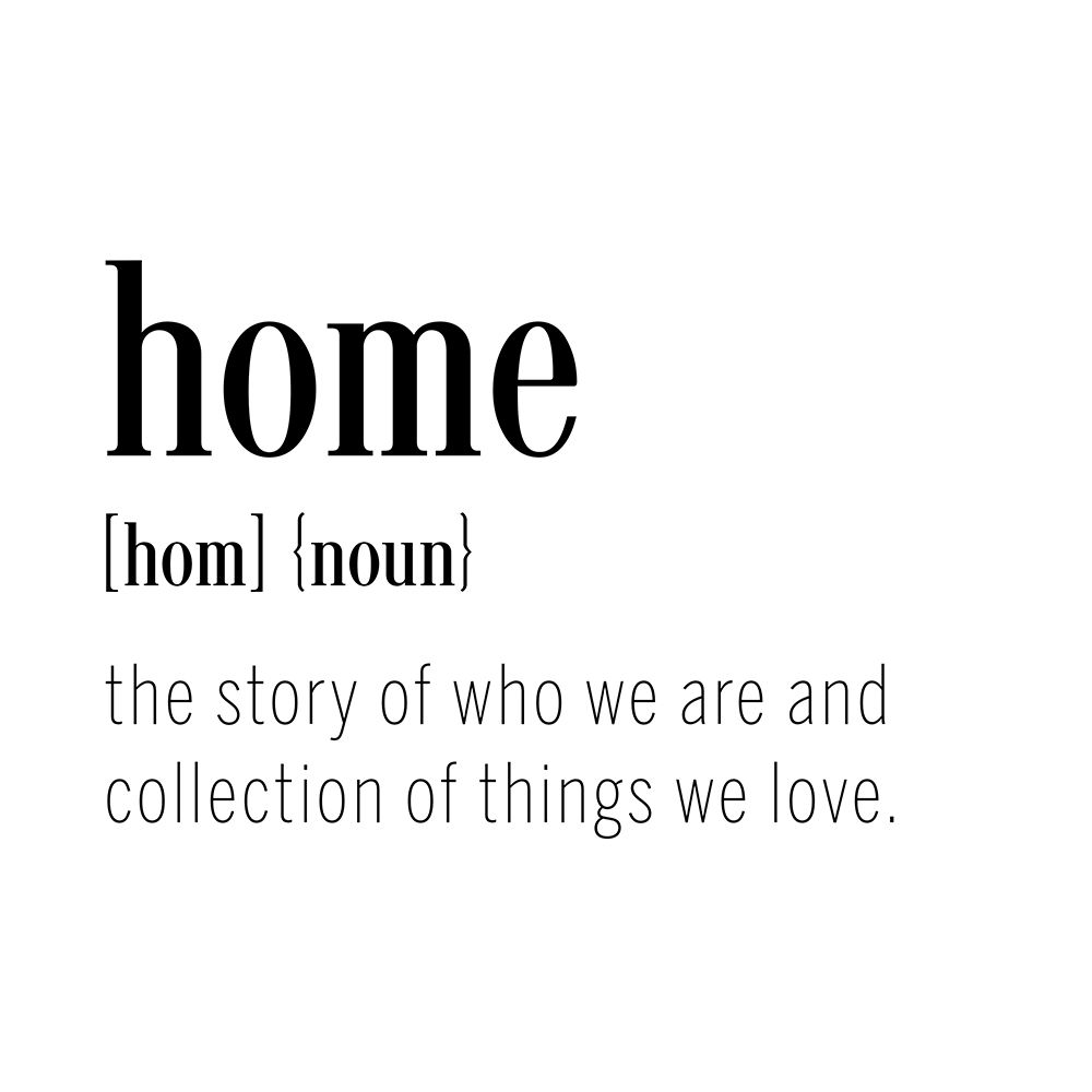 Home Definition art print by CAD Designs for $57.95 CAD