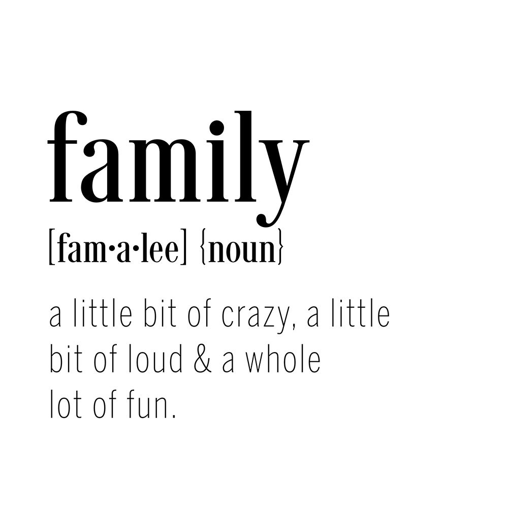 Family Definition art print by CAD Designs for $57.95 CAD