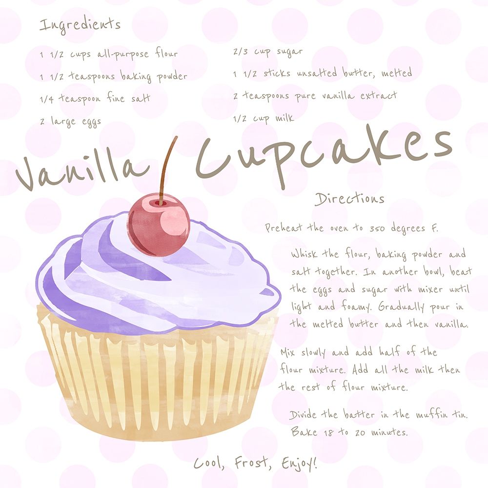 Vanilla Cupcake art print by Daniela Santiago for $57.95 CAD