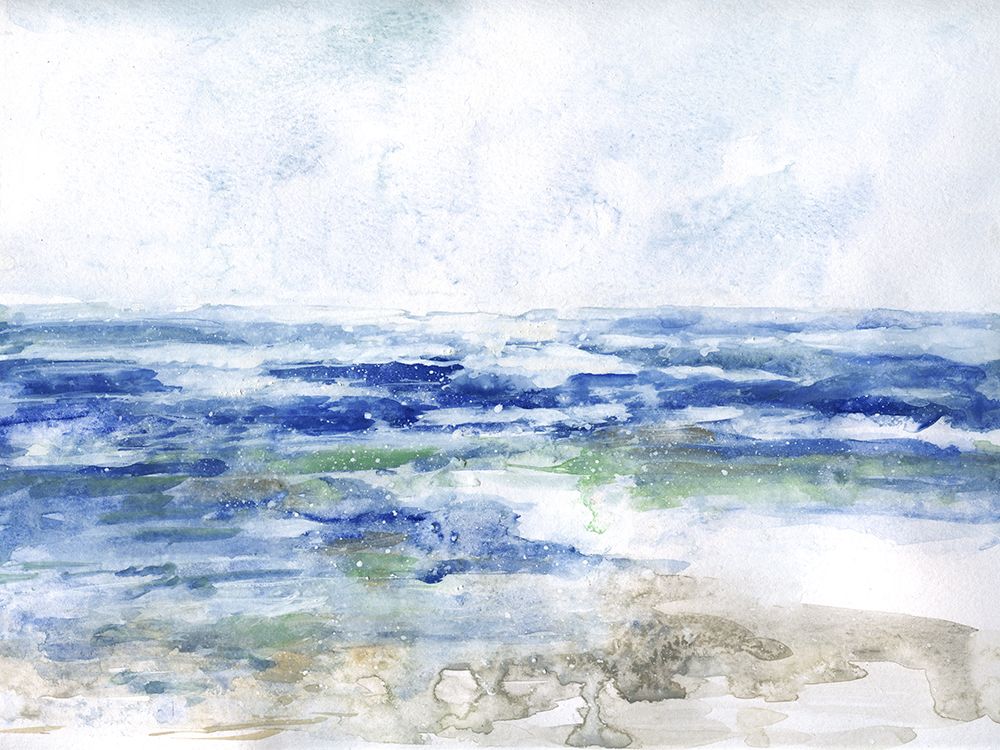 Soft Ocean Waters I art print by Sally Swatland for $57.95 CAD