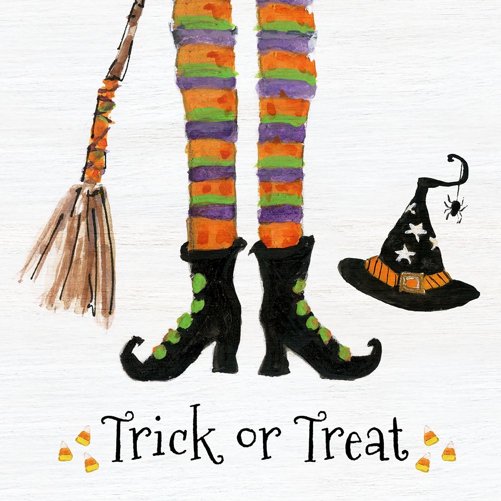Trick or Treat Witch art print by Sally Swatland for $57.95 CAD