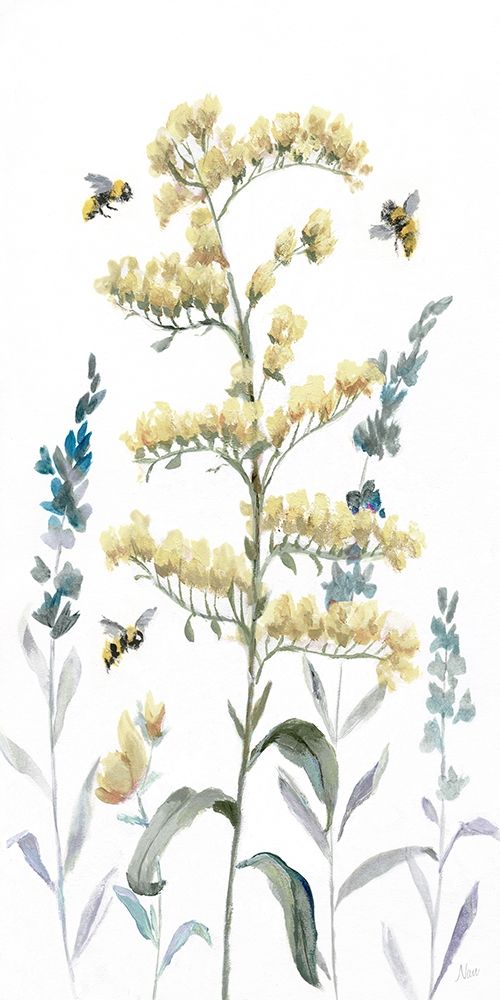 Bumble Bee Garden I art print by Nan for $57.95 CAD