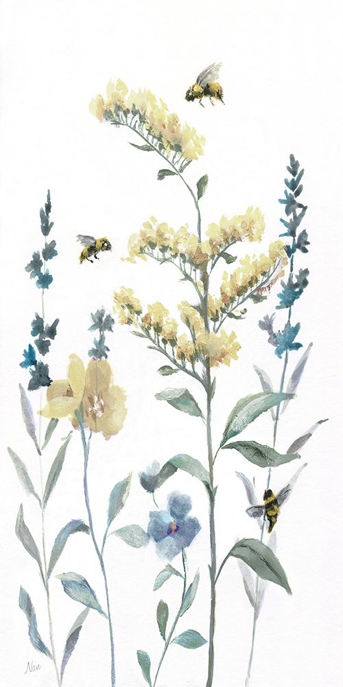 Bumble Bee Garden II art print by Nan for $57.95 CAD