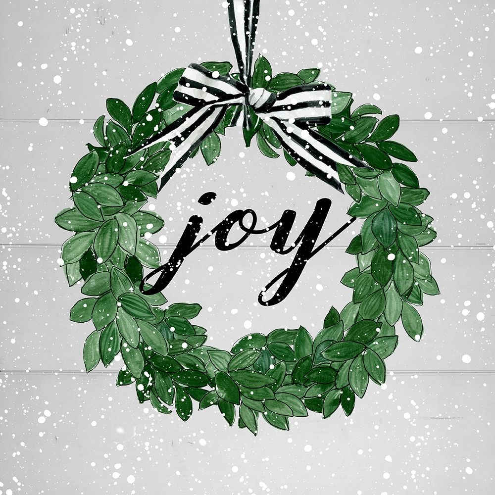 Joy Wreath art print by Carol Robinson for $57.95 CAD