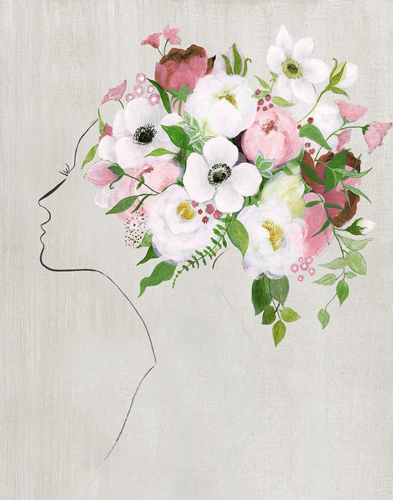 Floral Portrait II art print by Tava Studios for $57.95 CAD