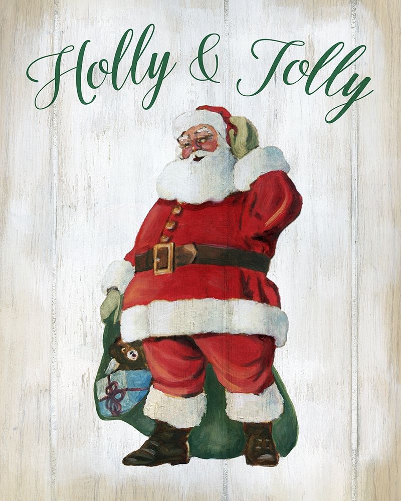 Holly Jolly Santa art print by Carol Robinson for $57.95 CAD