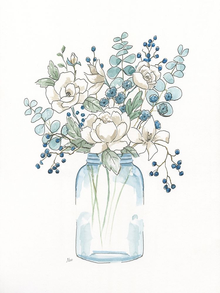 Sofly Whisper Bouquet I art print by Nan for $57.95 CAD