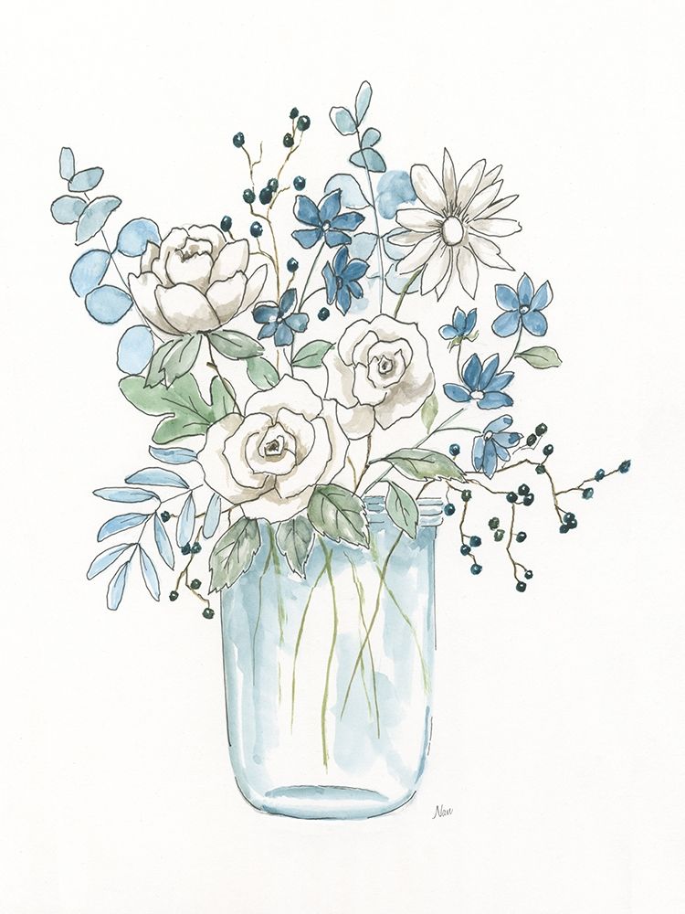 Softly Whisper Bouquet II art print by Nan for $57.95 CAD
