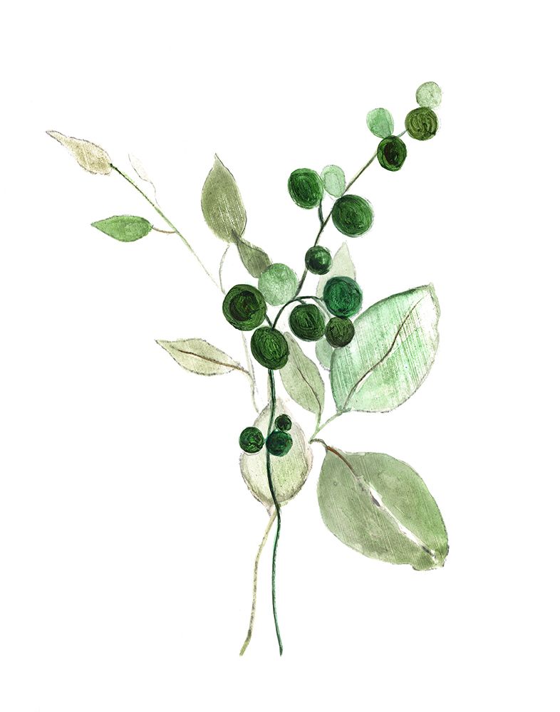 Sprigs in Green I art print by Tava Studios for $57.95 CAD