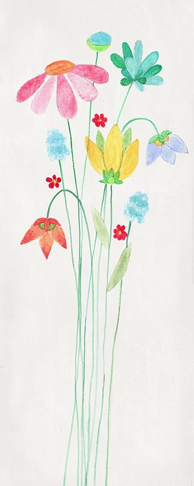 Whimsy Flowers I art print by Tava Studios for $57.95 CAD