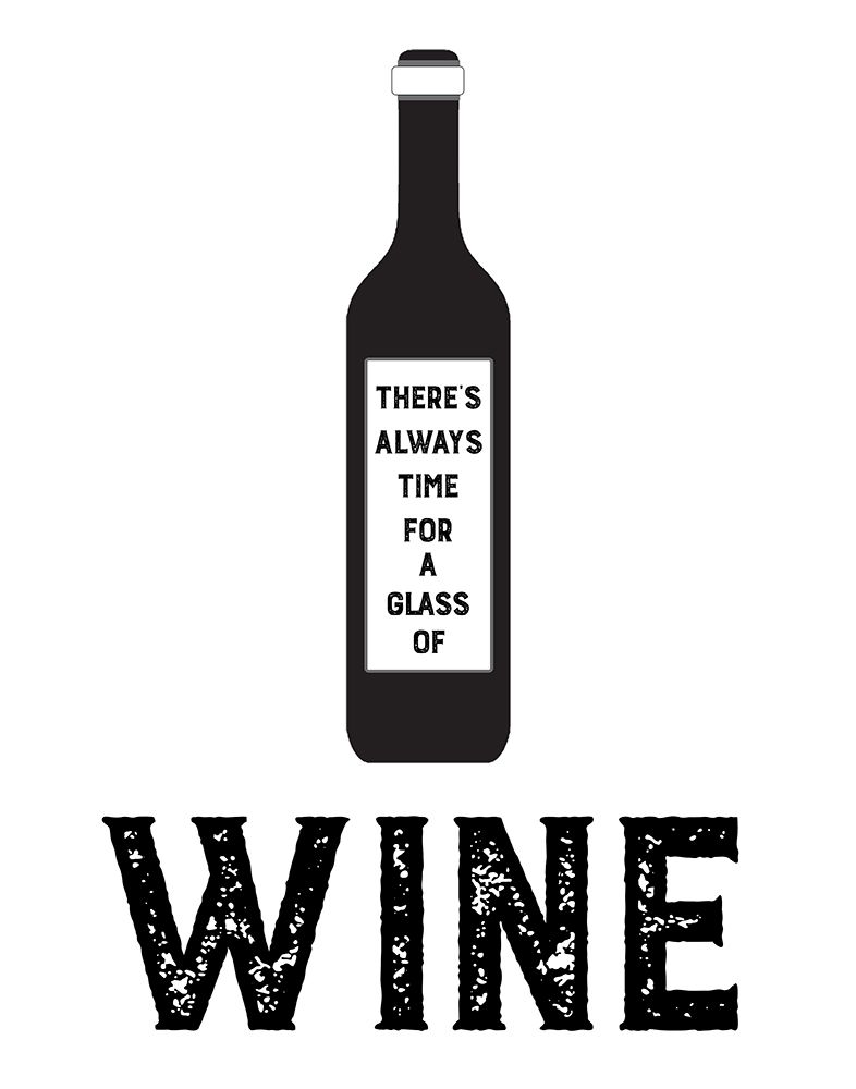 Always Time for Wine art print by CAD Designs for $57.95 CAD