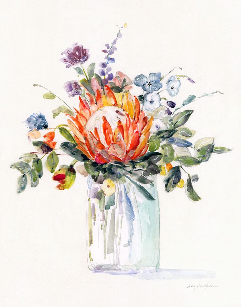Pretty Protea II art print by Sally Swatland for $57.95 CAD