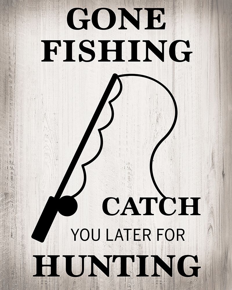 Gone Fishing art print by CAD Designs for $57.95 CAD