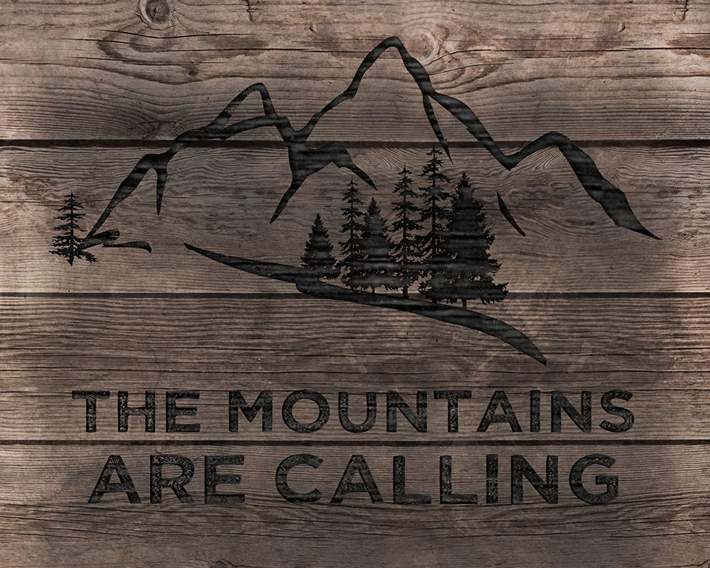 Mountains are Calling art print by CAD Designs for $57.95 CAD