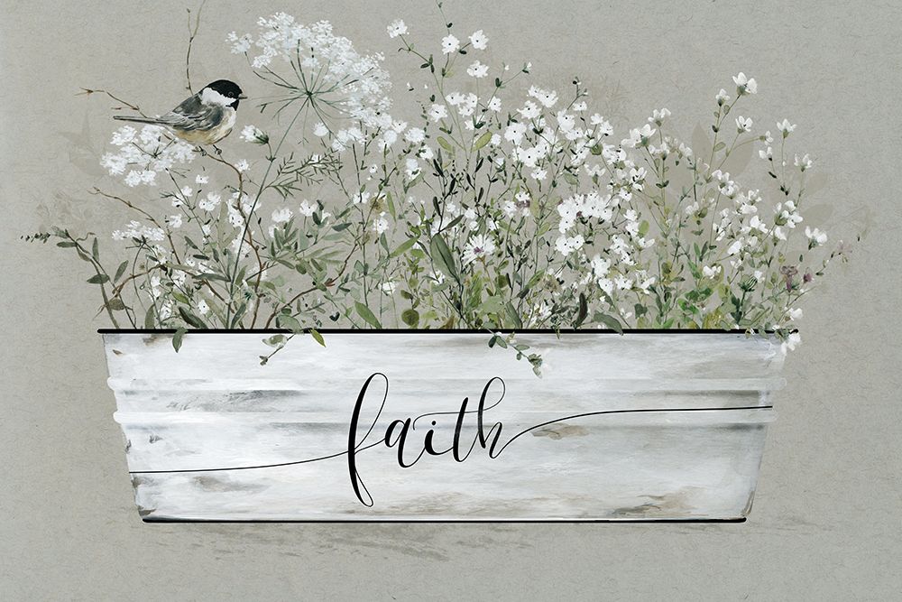 Bouquet of Grace Bucket Faith art print by Livi Finn for $57.95 CAD