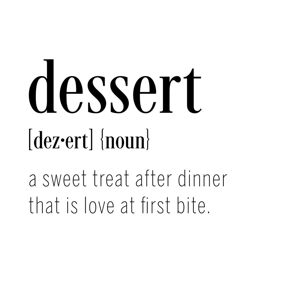 Dessert Definition art print by CAD Designs for $57.95 CAD