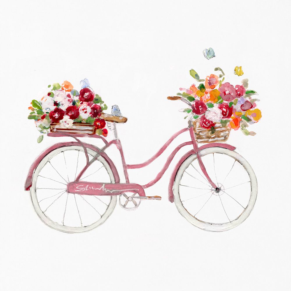 Spring Bike I art print by Sally Swatland for $57.95 CAD