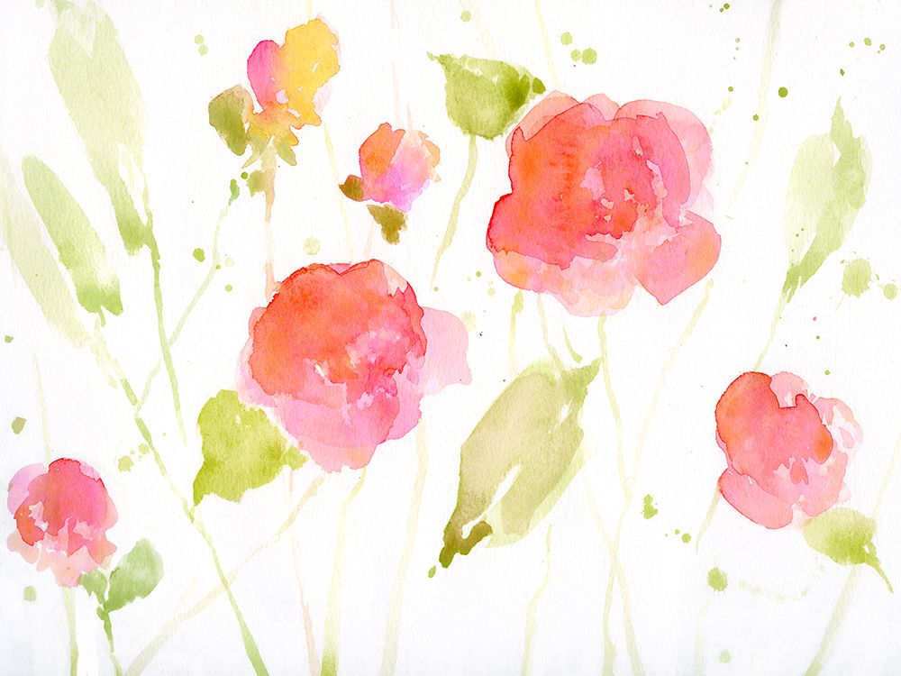 Wild Roses I art print by Katie Swatland for $57.95 CAD