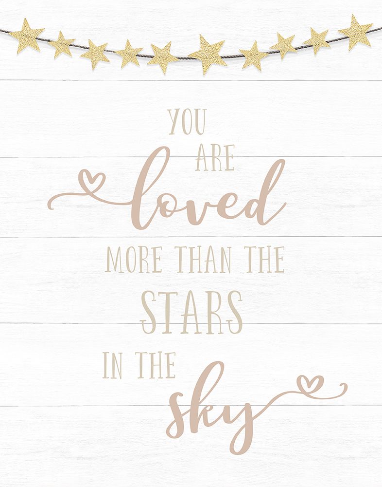 Loved More Than the Stars art print by CAD Designs for $57.95 CAD