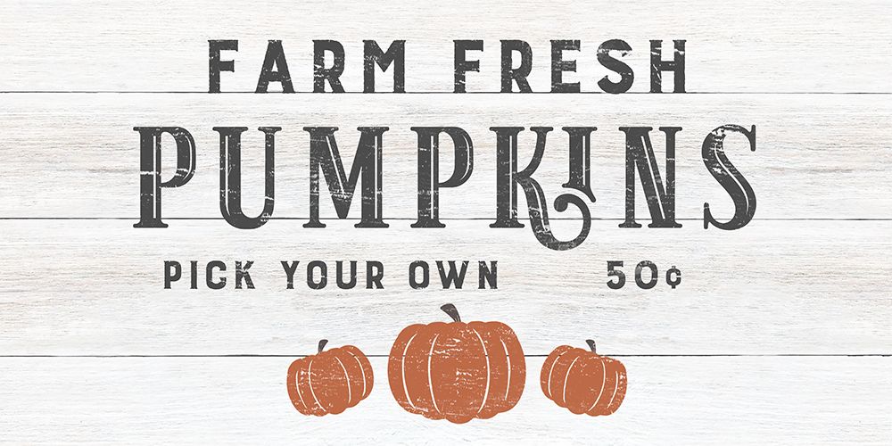 Farm Fresh Pumpkins art print by CAD Designs for $57.95 CAD